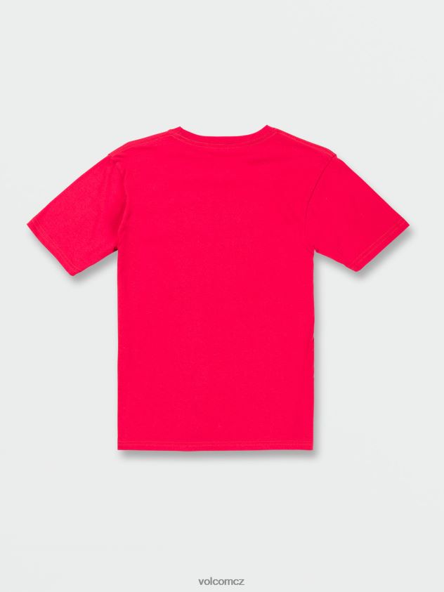 cz Volcom chlapci oblečení Introspex triko s krátkým rukávem stuha červená 6Z0N201133