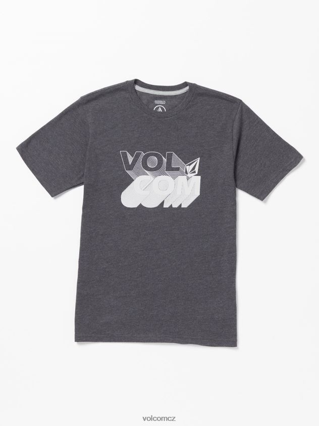 cz Volcom chlapci oblečení kamenné tričko s krátkým rukávem tmavě černý vřes 6Z0N201118