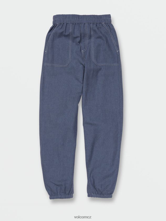 cz Volcom dívky oblečení nedělní vzpěrné kalhoty letově modrá 6Z0N201348
