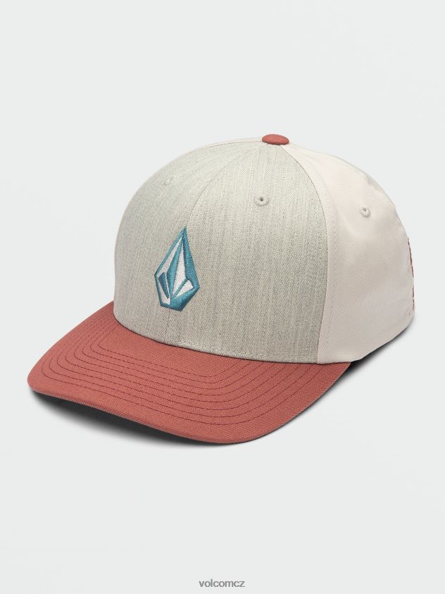 cz Volcom muži Příslušenství celokamenná vřesová flexfit čepice třešňové dřevo 6Z0N20373