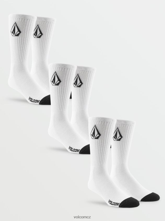 cz Volcom muži Příslušenství celokamenné ponožky 3 bal bílý 6Z0N20438