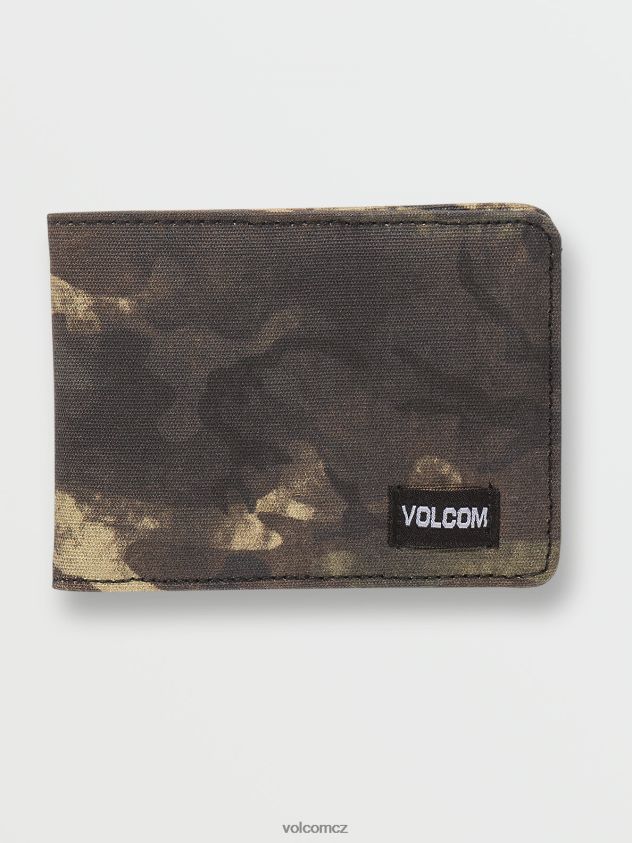cz Volcom muži Příslušenství poštovní dvousložková peněženka skrytá zelená 6Z0N20431