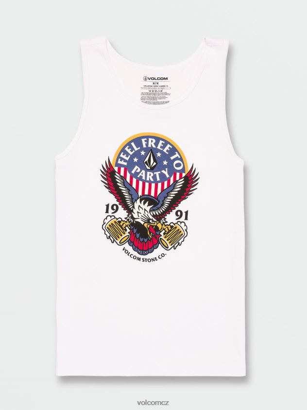 cz Volcom muži oblečení Freeeagle tank bílý 6Z0N207