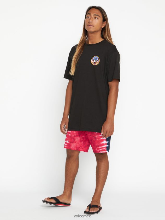 cz Volcom muži oblečení Freeeeagle tričko s krátkým rukávem Černá 6Z0N2084