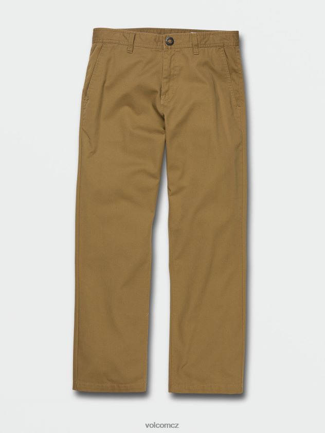 cz Volcom muži oblečení Frickin skate chino kalhoty tmavě khaki 6Z0N20305