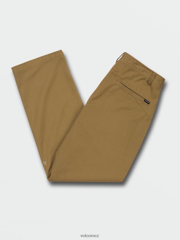 cz Volcom muži oblečení Frickin skate chino kalhoty tmavě khaki 6Z0N20305