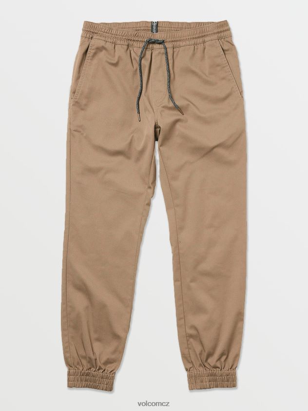 cz Volcom muži oblečení Frickin slim jogger kalhoty khaki 6Z0N20327