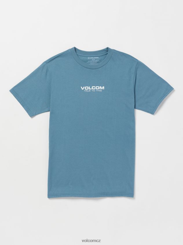 cz Volcom muži oblečení Neweuro tričko s krátkým rukávem indigový hřeben 6Z0N2038