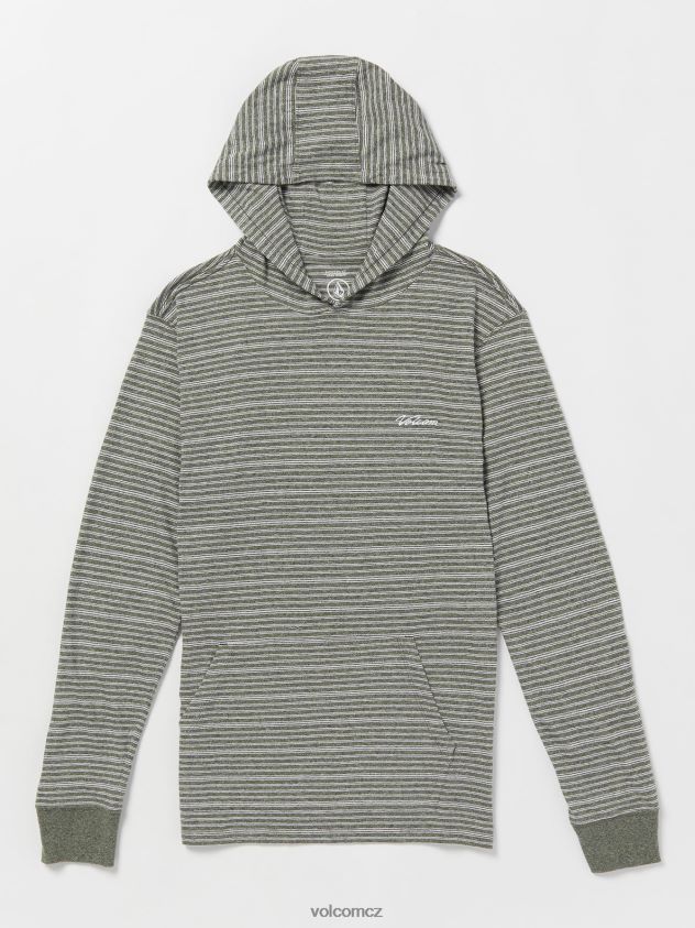cz Volcom muži oblečení Statická kamenná košile s dlouhým rukávem s kapucí tajnost 6Z0N20129