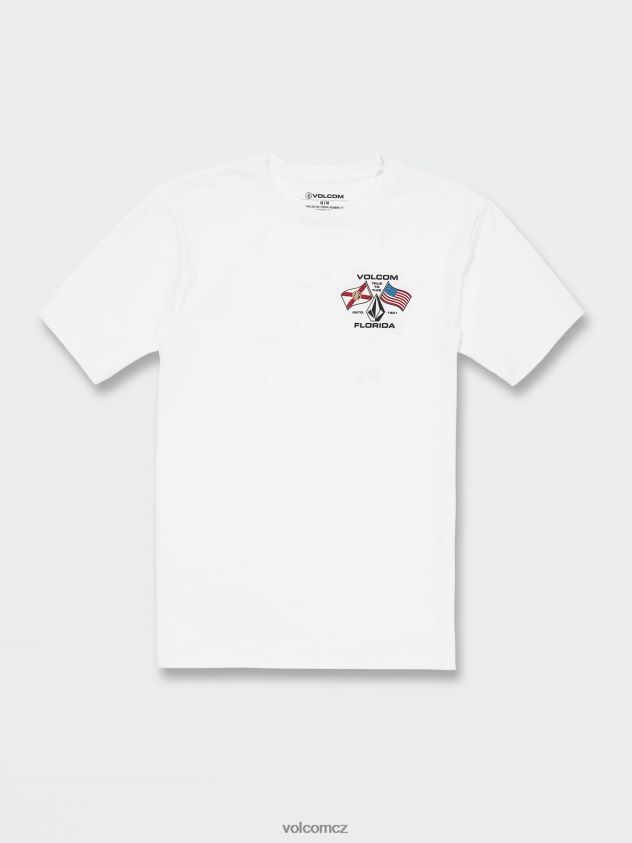 cz Volcom muži oblečení floridaflag tričko s krátkým rukávem bílý 6Z0N2073