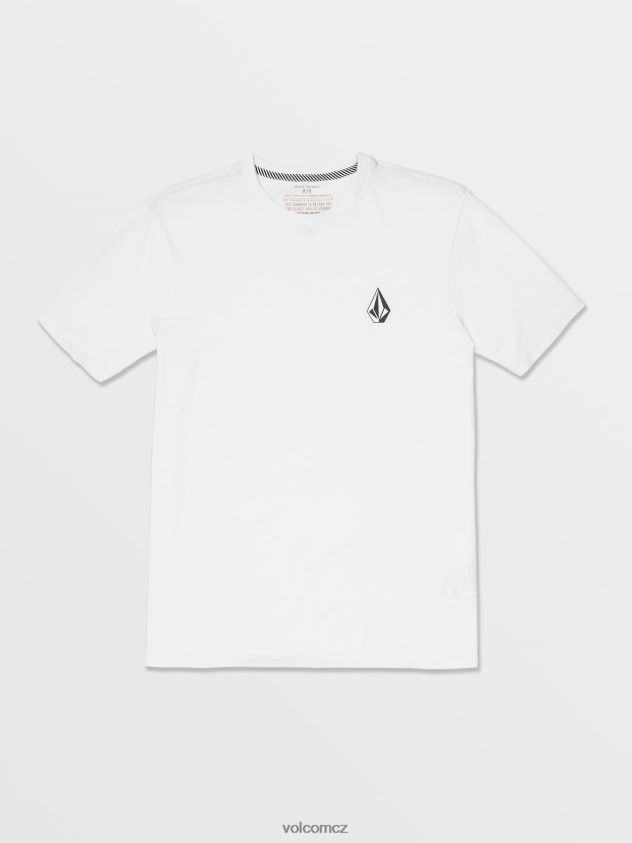 cz Volcom muži oblečení ikonické kamenné tričko s krátkým rukávem bílý 6Z0N20108