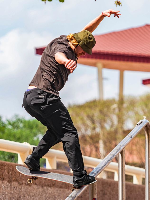 cz Volcom muži oblečení kalhoty skate vitals alec majerus pirátská černá 6Z0N20316