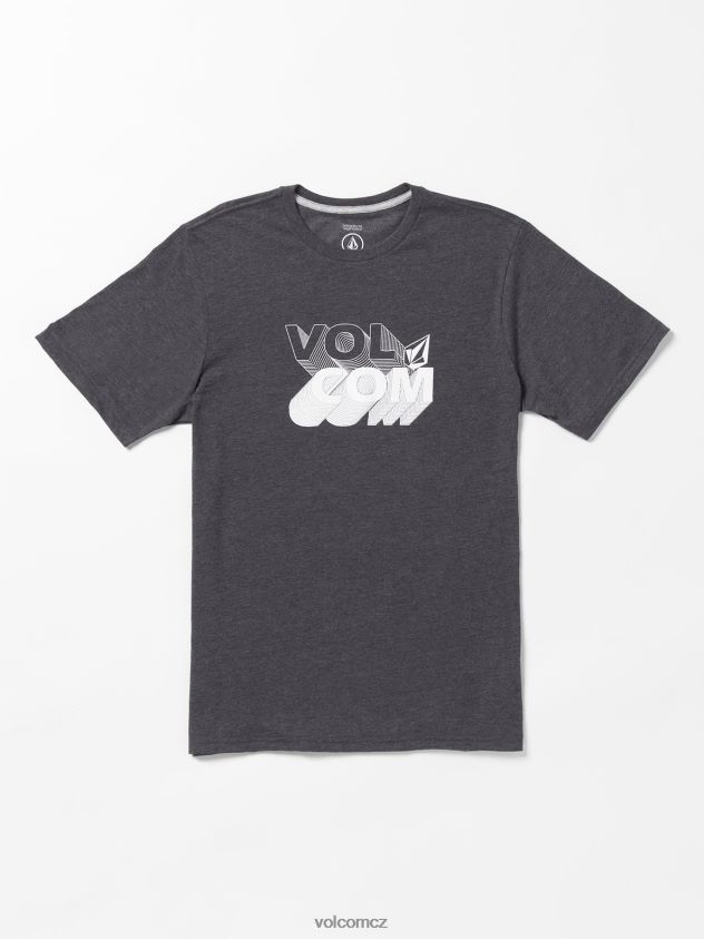 cz Volcom muži oblečení kamenné tričko s krátkým rukávem tmavě černý vřes 6Z0N2034