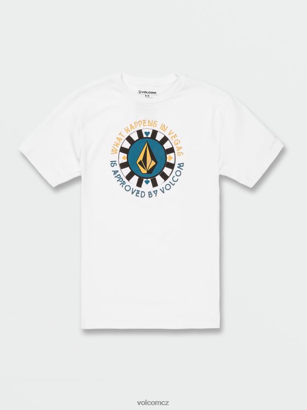 cz Volcom muži oblečení las vegas triko s krátkým rukávem bílý 6Z0N20103