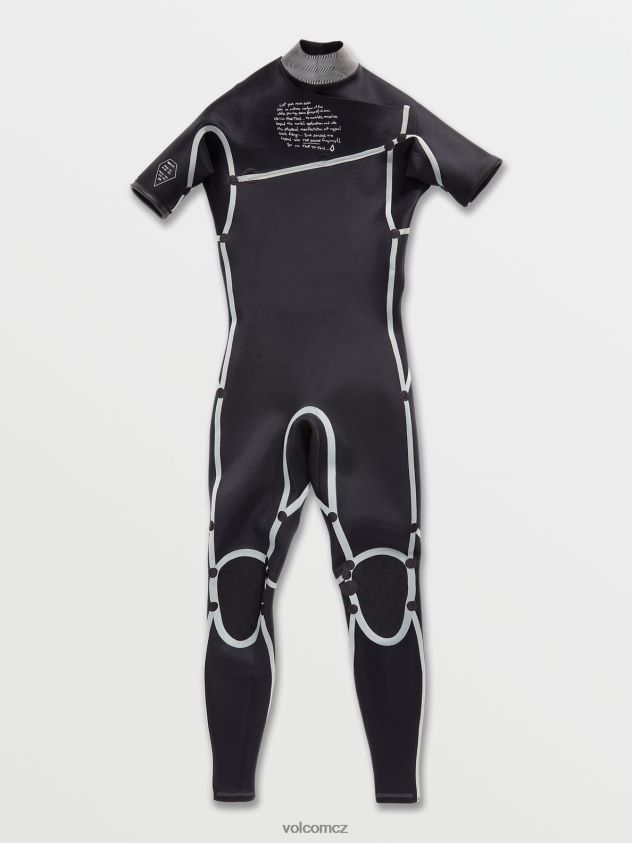 cz Volcom muži oblečení modulátor 2/2mm fullsuit s krátkým rukávem Černá 6Z0N20642