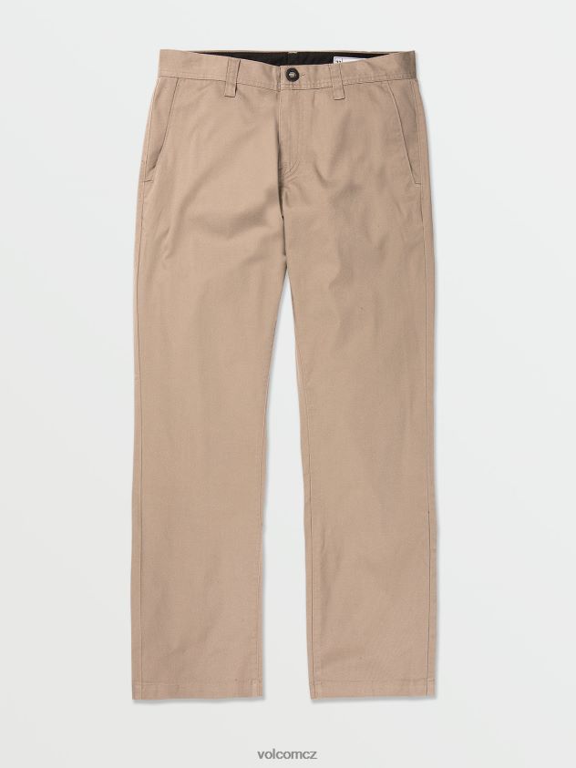 cz Volcom muži oblečení normální strečové kalhoty frickin khaki 6Z0N20301