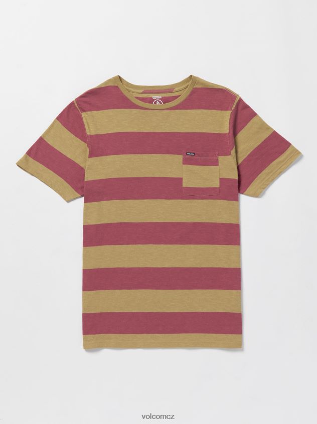 cz Volcom muži oblečení odvážnější košile s krátkým rukávem tmavě khaki 6Z0N20131