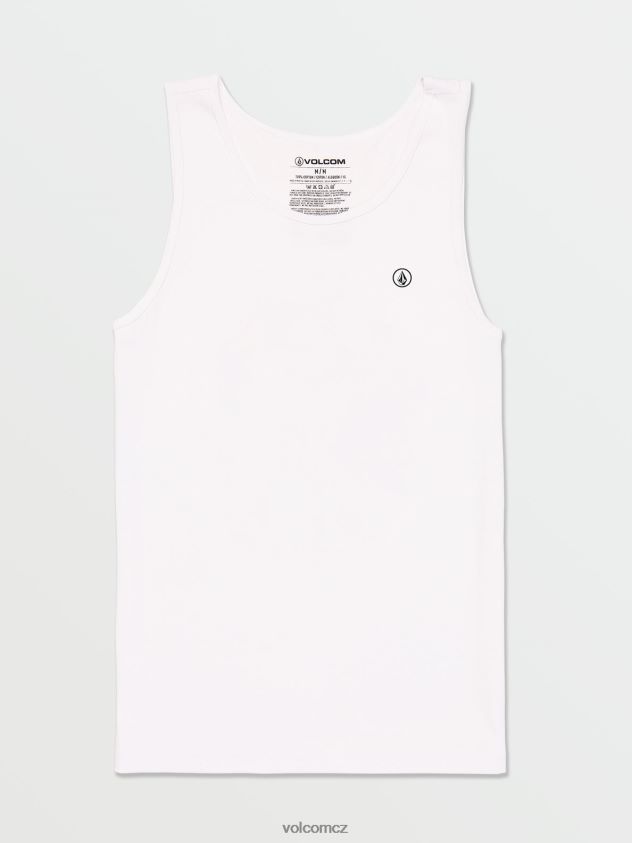 cz Volcom muži oblečení pevná vřesová nádrž bílý 6Z0N2059