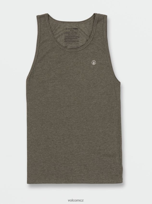 cz Volcom muži oblečení pevná vřesová nádrž oliva martini 6Z0N20115