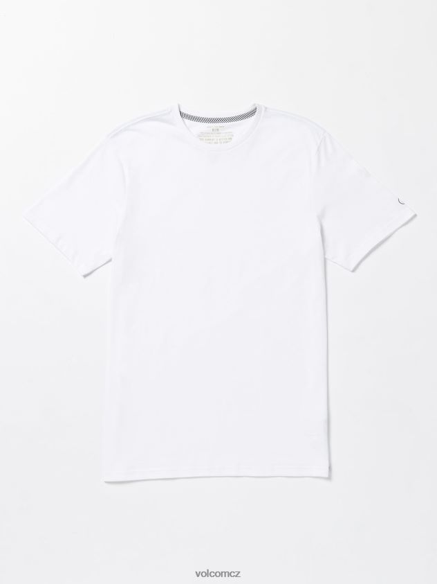 cz Volcom muži oblečení pevné tričko s krátkým rukávem bílý 6Z0N2014
