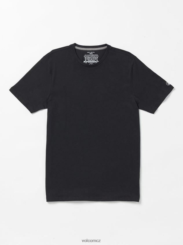 cz Volcom muži oblečení pevné tričko s krátkým rukávem Černá 6Z0N2012