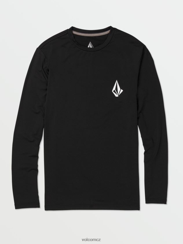 cz Volcom muži oblečení posměšná košile s dlouhým rukávem Černá 6Z0N20650