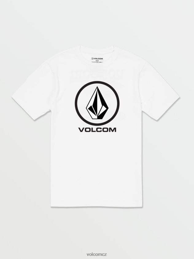 cz Volcom muži oblečení tričko s krátkým rukávem z kamene bílý 6Z0N2095