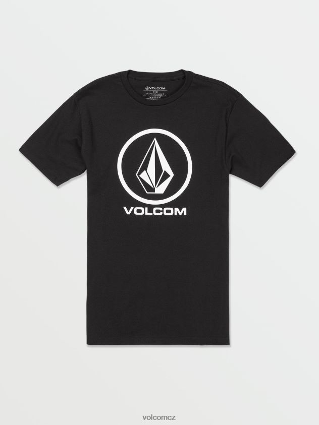 cz Volcom muži oblečení tričko s krátkým rukávem z kamene Černá 6Z0N20102