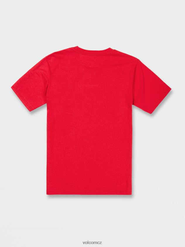 cz Volcom muži oblečení tričko s krátkým rukávem z kamene Červené 6Z0N2094