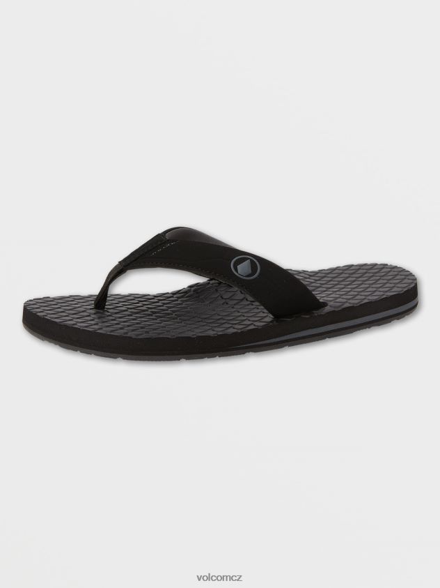 cz Volcom muži obuv eko křeslo 2 sandály černá šedá 6Z0N20593
