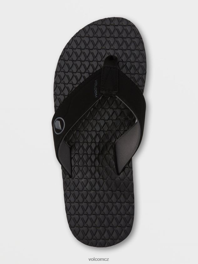 cz Volcom muži obuv eko křeslo 2 sandály černá šedá 6Z0N20593