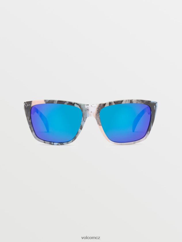 cz Volcom unisex venkovní plazmové sluneční brýle lebky/modré zrcadlo 6Z0N20537