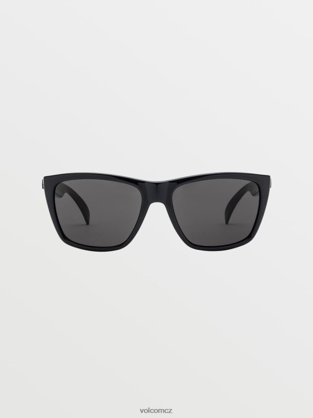 cz Volcom unisex venkovní plazmové sluneční brýle lesk černá/šedá 6Z0N20498