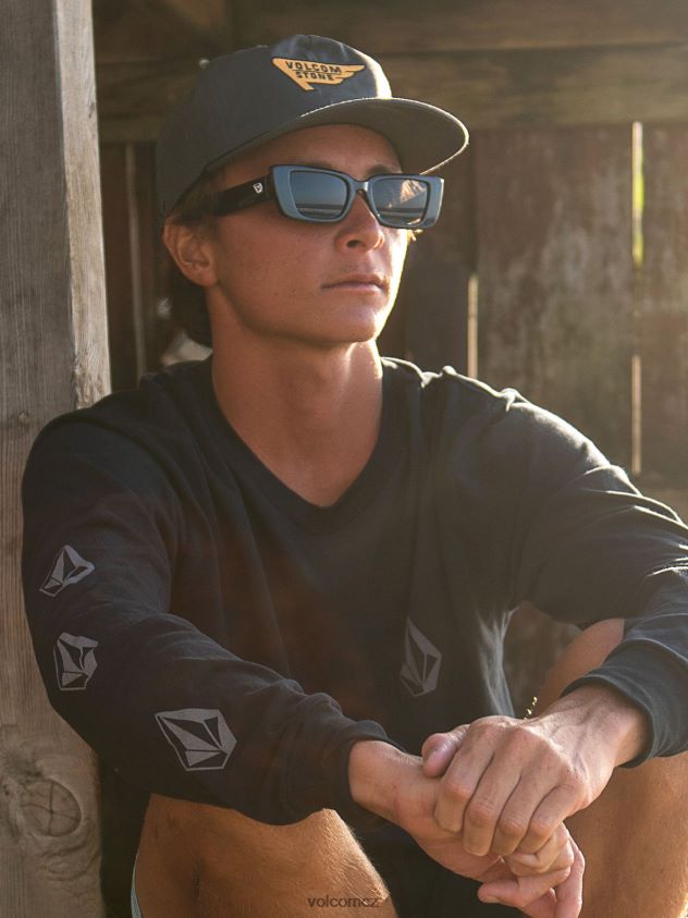 cz Volcom unisex venkovní sluneční brýle podivné země lesk černá/šedá 6Z0N20444