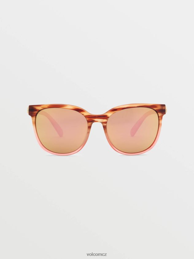 cz Volcom unisex venkovní zahradní sluneční brýle lesk punk tort/bronz champagne chrom 6Z0N20552