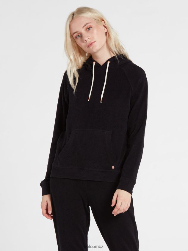 cz Volcom ženy oblečení bydlel v mikině s kapucí Černá 6Z0N20856