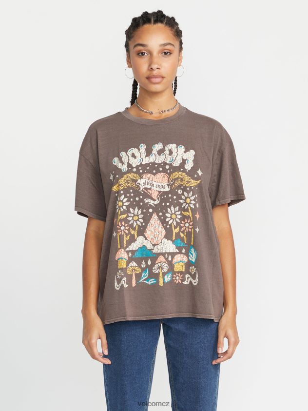 cz Volcom ženy oblečení kameny házet tričko s krátkým rukávem šedá břidlice 6Z0N20794