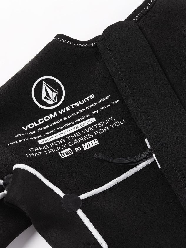 cz Volcom ženy oblečení modulátor 1mm neopren se zadním zipem s dlouhým rukávem Černá 6Z0N201109