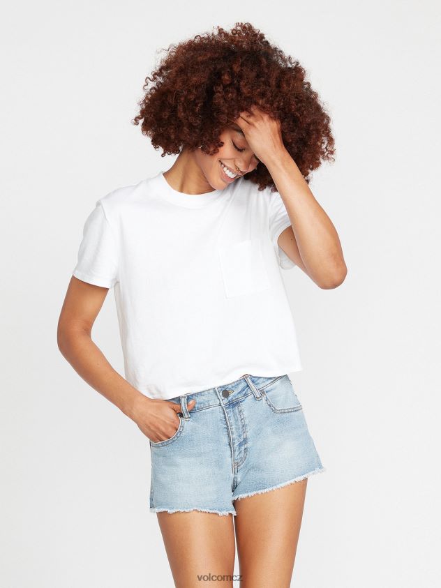 cz Volcom ženy oblečení stoney strečové džínové šortky retro modrá 6Z0N20962