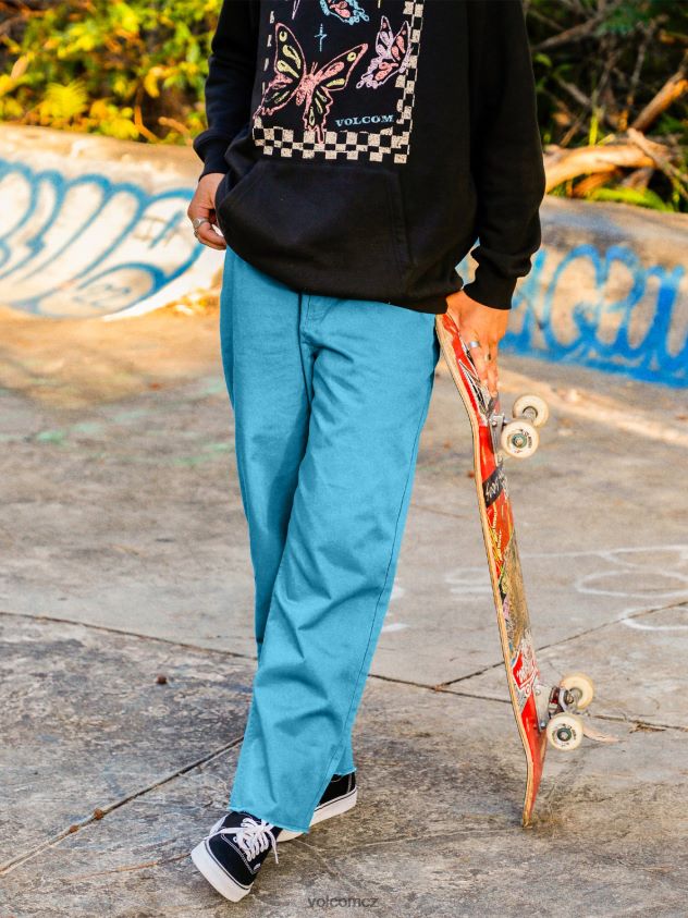 cz Volcom ženy oblečení tohle jsou skate kalhoty přístavní modrá 6Z0N20906