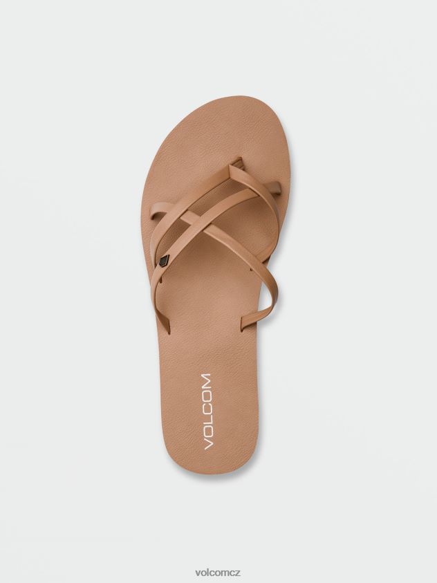 cz Volcom ženy obuv nové školní sandály II přírodní 6Z0N20991